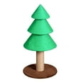 thumbnail image 6 of Tcbosik Xmas Tree Cat Scratcher - Sisal Rope Wrapped Design with Soft Fleece Base, 31.5" Stable Scratching Post for Indoor Cats, Holiday-Themed Pet Toy, Green, 6 of 6