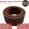 thumbnail image 2 of ELW 9-10 oz 2-2.4mm Bourbon Brown Straps, Belts, Strips 3" Wide X 72" Length 7.6cm x 1.83m Full Grain Leather Crazy Horse Belt Heavy DIY Craft, Pet Collars, Blanks, Accessory, Jewelry, Wrapping, 2 of 8