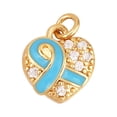 thumbnail image 1 of TIELUTT Cancer Awareness Ribbon Hanging Ornament Ribbon Inspirational on Rope Rose Tassels for Jewelry Making Acrylic Beads for Chandeliers Painted Glass Window Hangings Glass Decorations for Window, 1 of 3