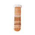 thumbnail image 2 of Womens Slipper Fuzzy Socks Fluffy Winter Warm Thick Thermal Cozy Plush Cabin Soft Fleece Non Slip Socks (Orange), 2 of 5
