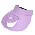 thumbnail image 5 of Fan Sun Visors Hat Ajustable 3 Engranajes Carga USB Protección Solar Fan Sun Hat para Verano Púrpura, 5 of 5