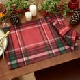 thumbnail image 2 of Pocono Plaid Holiday Fabric Napkins, Set of 4, 2 of 3