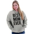 thumbnail image 3 of Best Mom Ever Mama Mors Day Relative Women Plus Size Graphic Pullover Hoodie Brisco Brands 3X, 3 of 3