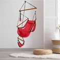 thumbnail image 2 of Hammock Chair Hanging Rope Swing with Cup Holder, Max 250 Lbs, Quality Cotton Weave for Superior Comfort, Durability - for Any Indoor or Outdoor Spaces, 2 of 8