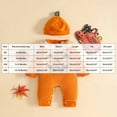 thumbnail image 4 of Akiihool Fall Newborn Girl Clothes Baby Girls' Fleece Footed Jumpsuit Pram for Casual Winter Orange,6-12 Months, 4 of 9