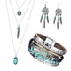 thumbnail image 3 of Conjunto de 3 Piezas de Joyería Bohemia: Pulsera Tipo Brazalete, Collar Gargantilla Largo de Aleación para Adolescentes., 3 of 9