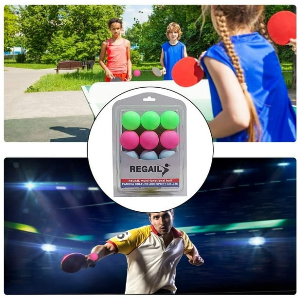 12 pièces balles de ping-pong ?, 5 cm couleur balle de tennis de table  balles en plastique balles mélangées pour tables de ping-pong intérieures  et extérieures, jeux 