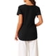 thumbnail image 3 of INSPIRE CHIC Camisetas de dormir para mujeres, casuales, de cuello redondo, de manga corta, ropa de casa, camiseta XS negra, 3 of 6