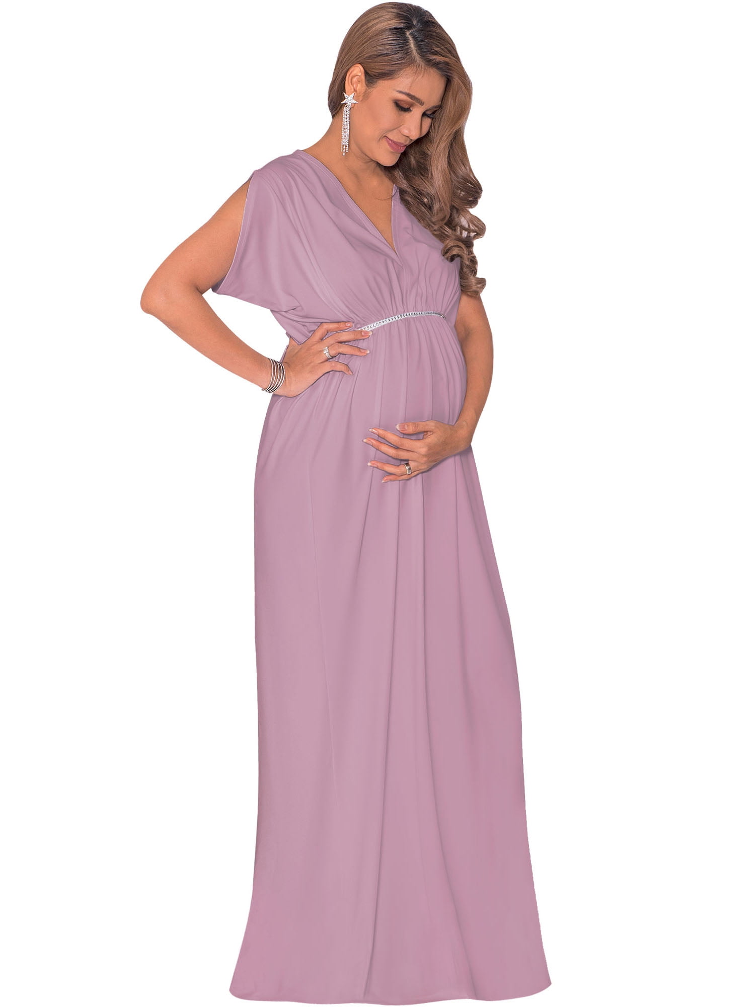 chinese dress ladies Clever Beauty Floral Maxi Dress- Lavender main image 0