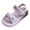 Purple, variant on Staki Girls Sandals Summer Shoes Open Toe Elastic Back Strap Sandals Flat for Little Kids Big Kids Pink,9 Toddler