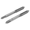 thumbnail image 3 of Metric Machine Taps, Straight Flute Taps 2Pcs/Set Rapid Chip Removal  For Clocks Watches Wood Soft Metal, 3 of 8
