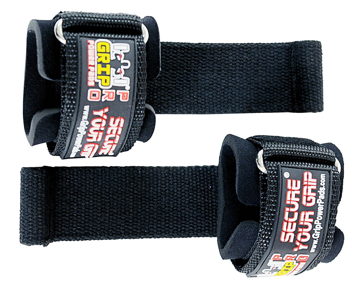 Wyox Professional Lifting Straps and Heavy Duty Hooks | 7mm Think Neoprene Padded Wrist Wraps for Weightlifting Support & Grip - Ideal Gym Gloves