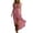 Pink#15, variant on Women's 2026 V-Neck Ruffle High Low Maxi Dress, Short Sleeve Flowy Asymmetrical Hem Tunic Dress for All Occasion Yellow S