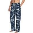 thumbnail image 6 of Logiee Sailing Cruises Nautical Print Pajama Pants for Men,Men’s Pajama Bottoms,Mens PJ Pants with Pockets & Button Fly-Large, 6 of 6