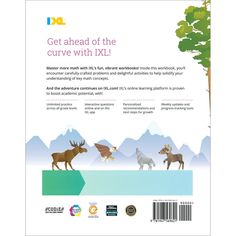 IXL Learning, Seventh Grade Math Workbook, 224 pages, Paperback