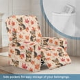 thumbnail image 3 of Kuiaobaty Schnauzer Pattern Recliner Chair Cover Large Reclining Sofa Slipcover Fall Durable Furniture Reclining Slipcover Maple Leaf Breathable Recliner Couch Cover with Pocket for Pets, 3 of 8