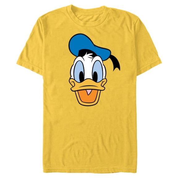 Disney Donald Duck Three Caballeros Trip Matching Big Face - Short Sleeve Blended T-Shirt for Adults - Customized-Yellow