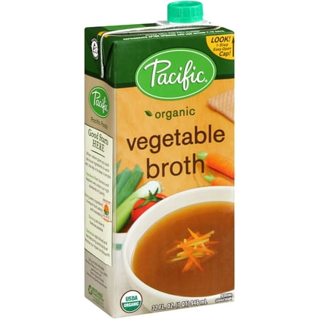 (2 Pack) Pacific Foods Organic Vegetable Broth, (Best Organic Vegetable Broth)