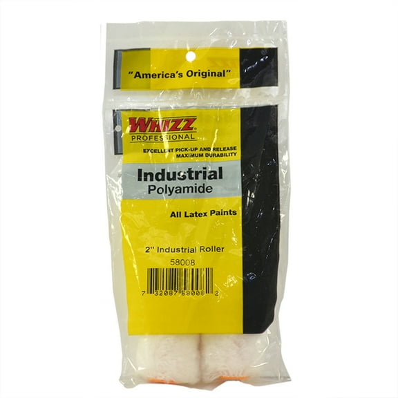 2" x 1/2" Nap Work Tools 58008 Whizz Maximus Polyamide Mini-Roller Cover, 2-Pack