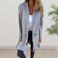 thumbnail image 3 of Women Jacket Windbreaker Style Hooded Drawstring Waist Zippered Pockets Solid Color Zip-up Thermal Long-Sleeved Biking Hiking Workout Spring Fall Winter Coat, 3 of 8