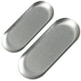 thumbnail image 3 of AURARMLET Grey Snack Plates 2-Pack, 8.9 x 3.3 Inch Serving Plates for Snacks and Appetizers, 3 of 8