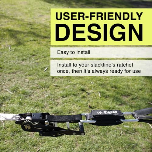 GIBBON Slackline Slow Release System to Easily & Safely Release Slack Line Tension - Slackline Accessories & Attachments to Support Safety