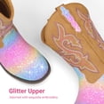 thumbnail image 6 of DREAM PAIRS Girls' Glitter Cowgirl Boots, Mid Calf Western Cowboy Boots for Toddler, Little & Big Kids, 6 of 6