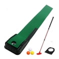 thumbnail image 1 of koolsoo Golf Putting Mat Green Practice with Putter for Adults Kids Fathers Backyard Red Putter, 1 of 9