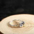 thumbnail image 2 of K-KED Pure S925 Sterling Silver Band Lucky Men Women Cute Rabbit Eats Radish Open Ring-default, 2 of 5