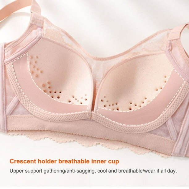 Buy Full Coverage Bra Women's Soft Cups Wireless Gathering B Cup