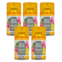 Sure Scents Hawaiian Automatic Spray Refills, 4.5 oz. Air Freshener, Odor Eliminator and Neutralization for Home Kitchen Bathroom Office Living Room Long Lasting Scents Pack of 5