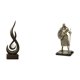 thumbnail image 1 of Estatua abstracta de caballero de fuego, adorno de escritorio, figura de llama de resina de arte moderno, escultura creativa europea para armario, ent, 1 of 8