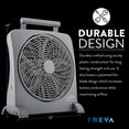 thumbnail image 3 of Ventilador portátil O2COOL Treva de 25 cm recargable con puerto USB, 3 of 9