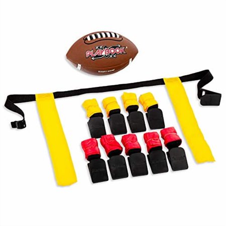 Franklin Sports Flag Football Set - 10 Player Set with Belts + Ball