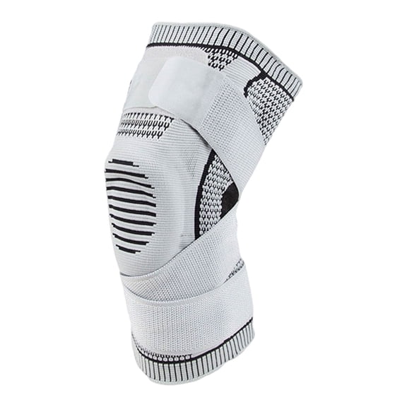Adjustable Knee Compression Sleeve, Breathable Sports Support, Silicone Patella Stabilizer, Anti- Knee Brace, For Running & Workout-L