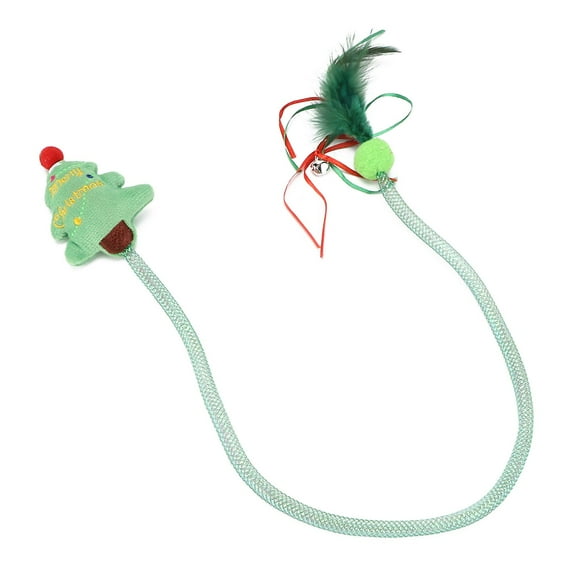 Interactive Plush Tube Cat Toy for Fun Play with Christmas