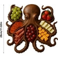thumbnail image 3 of Octopus Sea Turtle Funny Charcuterie Platter, Ocean Theme Party Board, Nautical Serving Tray for Cheese, Meats & Fruit, Unique Gift for Seafood Lovers (Octopus A 11''), 3 of 9
