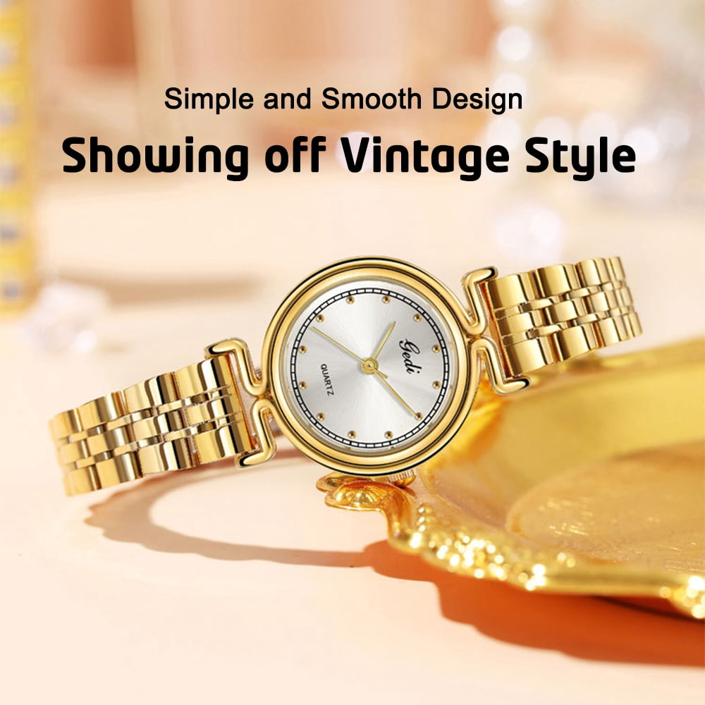 Women Watch Fashion Gold Analog Quartz Female Watch for Women Luxury Dress Ladies Stainless Steel Waterproof Wrist Watches