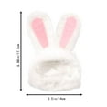 thumbnail image 7 of TETOU Cute Costume Bunny Rabbit Hat with Ears for Cats & Small Dogs Party Costume Easter & Halloween Pet Accessory Headwear, 7 of 7