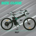 thumbnail image 2 of ECOTRIC 26" Electric Bike Powerful Motor Bicycle Mountain Ebike 750 W 48 V 12.5 AH Removable Battery Suspension Fork Black City Tire LCD Display A-E516646, 2 of 6