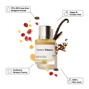 DOSSIER Powdery Tobacco Eau de Parfum, Inspired by Tom Ford's Tobacco Vanille, Unisex Perfume, 1.7 oz