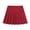 Red, variant on Mercatoo Girls Pleated Skirt School 𝗨niform Skort Elastic Waist 𝗠ini Skirts Pull On Basic 𝗣reppy Skirt Loose Casual Skirts