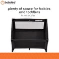 thumbnail image 5 of Babideal Portable Baby Play Yard with Mesh Sides and Padded Mat, Licorice Root Black, 5 of 11