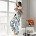 thumbnail image 6 of Picia Balloon Vintage Womens Soft Woven Cotton Elastic Waistband Sleep Pajama Pant Lounge Sleep Pant With Pockets And Drawstring-Large, 6 of 9