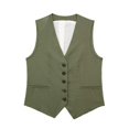 thumbnail image 1 of CHOK Hauts pour Femmes Gilet en Lin Mélangé Décontracté pour Femmes 2023 Rose, 1 of 7