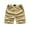 Khaki Color, variant on LYMAYTER Men's Casual Shorts Elastic Waist Relaxed Fit Cotton Outdoor Camouflage Shorts XS-2XL