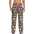 thumbnail image 3 of Goofa Milk Tea Printed Soft Pajama Pants for Men, Wide Leg Comfy Casual Lounge Yoga Pants-X-Large, 3 of 9