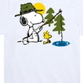 thumbnail image 3 of Peanuts - Snoopy Woodstock Fishing - Toddler & Youth Short Sleeve Graphic T-Shirt, 3 of 6