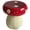Red, variant on swing 13.8" Resin Mushroom Stool & Statue, Oversized Forest Base, Indoor/Outdoor Decorative Seat for Patio, Lawn, Courtyard