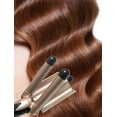 thumbnail image 6 of Hair Curling Iron - 3 Barrel Curling Wand 0.98 inch, Ceramic Hair Crimper, Waver Hair Curler for Long Hair Large Waves 30S Fast Heating & Adjustable Temperature, 6 of 6